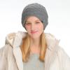 imageCC Beanie Thick Fuzzy Fleece Lined Knit BeanieLight Melange Grey