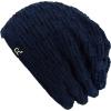 imageCC Beanie Thick Fuzzy Fleece Lined Knit BeanieNavy Blue