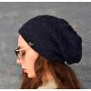 imageCC Beanie Thick Fuzzy Fleece Lined Knit BeanieNavy Blue