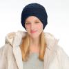 imageCC Beanie Thick Fuzzy Fleece Lined Knit BeanieNavy Blue