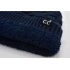 imageCC Beanie Thick Fuzzy Fleece Lined Knit BeanieNavy Blue