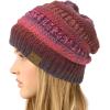 imageCC Classic Winter Fall Trendy Chunky Stretchy Cable Knit Beanie HatBurgundy Mix