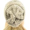 imageCC Classic Winter Fall Trendy Chunky Stretchy Cable Knit Beanie HatConfetti Oatmeal