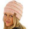 imageCC Classic Winter Fall Trendy Chunky Stretchy Cable Knit Beanie HatSolid Indi Pink