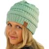 imageCC Classic Winter Fall Trendy Chunky Stretchy Cable Knit Beanie HatSolid Mint
