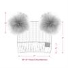 imageCC Exclusives Children Kid Double Pompom Knitted Beanie for Kids Ages 25 KID23KID24KIDS2055A Pompom Dk Mel Grey