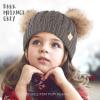 imageCC Exclusives Children Kid Double Pompom Knitted Beanie for Kids Ages 25 KID23KID24KIDS2055A Pompom Dk Mel Grey