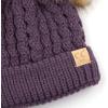imageCC Exclusives Children Kid Double Pompom Knitted Beanie for Kids Ages 25 KID23KID24KIDS2055A Pompom Violet