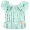 imageCC Exclusives Children Kid Double Pompom Knitted Beanie for Kids Ages 25 KID23KID24KIDS2055Mint Amz