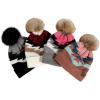 imageCC Exclusives Plush Yarn Pom Beanie hat with Daisy Pattern HAT2093HAT3001HAT4005HAT4009HAT4023Aztec Patternblack