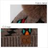 imageCC Exclusives Plush Yarn Pom Beanie hat with Daisy Pattern HAT2093HAT3001HAT4005HAT4009HAT4023Aztectaupe