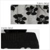 imageCC Exclusives Plush Yarn Pom Beanie hat with Daisy Pattern HAT2093HAT3001HAT4005HAT4009HAT4023Daisyblack