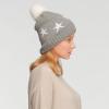 imageCC Exclusives Plush Yarn Pom Beanie hat with Daisy Pattern HAT2093HAT3001HAT4005HAT4009HAT4023Starlt Mel Grey