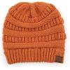 imageCC Exclusives Soft Stretch Cable Knit Messy Bun Ponytail Beanie Winter Hat for Women MB20A0 Crisscross Toffee