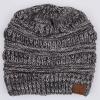 imageCC Exclusives Soft Stretch Cable Knit Messy Bun Ponytail Beanie Winter Hat for Women MB20AGrey Multi31