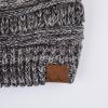 imageCC Exclusives Soft Stretch Cable Knit Messy Bun Ponytail Beanie Winter Hat for Women MB20AGrey Multi31