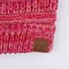 imageCC Exclusives Soft Stretch Cable Knit Messy Bun Ponytail Beanie Winter Hat for Women MB20AHot Pink Multi10