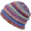 imageCC Exclusives Soft Stretch Cable Knit Messy Bun Ponytail Beanie Winter Hat for Women MB20AMustard Mix