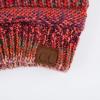 imageCC Exclusives Soft Stretch Cable Knit Messy Bun Ponytail Beanie Winter Hat for Women MB20ARust Mix