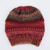 imageCC Exclusives Soft Stretch Cable Knit Messy Bun Ponytail Beanie Winter Hat for Women MB20ARust Mix