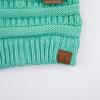 imageCC Exclusives Soft Stretch Cable Knit Messy Bun Ponytail Beanie Winter Hat for Women MB20ASage