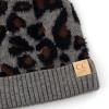 imageCC Exclusives Solid Ribbed Kids Beanie Hat with Faux Fur Pom KIDS43KIDS2061Leopardlt Mel Grey