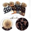 imageCC Exclusives Solid Ribbed Kids Beanie Hat with Faux Fur Pom KIDS43KIDS2061Leopardmocha
