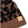 imageCC Exclusives Solid Ribbed Kids Beanie Hat with Faux Fur Pom KIDS43KIDS2061Leopardmocha