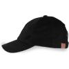 imageCC Exclusives Stone Washed Corduroy CrissCross Ponytail Baseball Cap for Women Adjustable High Bun HatBlack