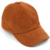 imageCC Exclusives Stone Washed Corduroy CrissCross Ponytail Baseball Cap for Women Adjustable High Bun HatCamel