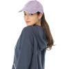 imageCC Exclusives Stone Washed Corduroy CrissCross Ponytail Baseball Cap for Women Adjustable High Bun HatStone Washed  Violet