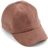 imageCC Exclusives Stone Washed Corduroy CrissCross Ponytail Baseball Cap for Women Adjustable High Bun HatTaupe