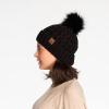 imageCC Exclusives Womens Winter Seed Stitched Confetti Pom Beanie Hat HAT1816HAT2214HAT2085HAT3841A Lattice Crossover Stitchblack