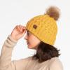 imageCC Exclusives Womens Winter Seed Stitched Confetti Pom Beanie Hat HAT1816HAT2214HAT2085HAT3841A Lattice Crossover Stitchhoney Mustard
