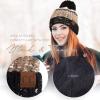 imageCC Exclusives Womens Winter Seed Stitched Confetti Pom Beanie Hat HAT1816HAT2214HAT2085HAT3841Black Taupe