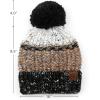 imageCC Exclusives Womens Winter Seed Stitched Confetti Pom Beanie Hat HAT1816HAT2214HAT2085HAT3841Black Taupe