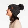 imageCC Exclusives Womens Winter Seed Stitched Confetti Pom Beanie Hat HAT1816HAT2214HAT2085HAT3841Black1