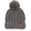 imageCC Exclusives Womens Winter Seed Stitched Confetti Pom Beanie Hat HAT1816HAT2214HAT2085HAT3841Grey Mix