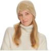 imageCC Faux Fur Bow Winter Beanie for WomenCamel