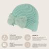 imageCC Faux Fur Bow Winter Beanie for WomenDusty Mint