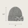 imageCC Faux Fur Bow Winter Beanie for WomenGrey