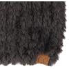 imageCC Faux Fur Pom Beanie for Women  Stretchable Soft Warm Knit Winter Skully Hat with Faux Fur PomBlack