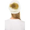 imageCC Hat43 Thick Warm Cap Hat Skully Faux Fur Pom Pom Cable Knit Beanie 2 PackIvory