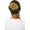 imageCC Hat43 Thick Warm Cap Hat Skully Faux Fur Pom Pom Cable Knit Beanie 2 PackMetallic Brown