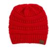 imageCC Hatsandscarf CC Exclusives Solid Color Beanie Tail HatA Button Red