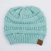 imageCC Hatsandscarf CC Exclusives Solid Color Beanie Tail HatSequin Mint