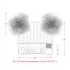 imageCC Hatsandscarf Exclusives Cable Knit Double Pom Winter Beanie HAT2055HAT23Beigecolor Natural Pom