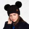 imageCC Hatsandscarf Exclusives Cable Knit Double Pom Winter Beanie HAT2055HAT23Beigecolor Natural Pom
