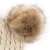 imageCC Hatsandscarf Exclusives Cable Knit Double Pom Winter Beanie HAT2055HAT23Beigenatural Pom