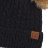 imageCC Hatsandscarf Exclusives Cable Knit Double Pom Winter Beanie HAT2055HAT23Blacknatural Pom